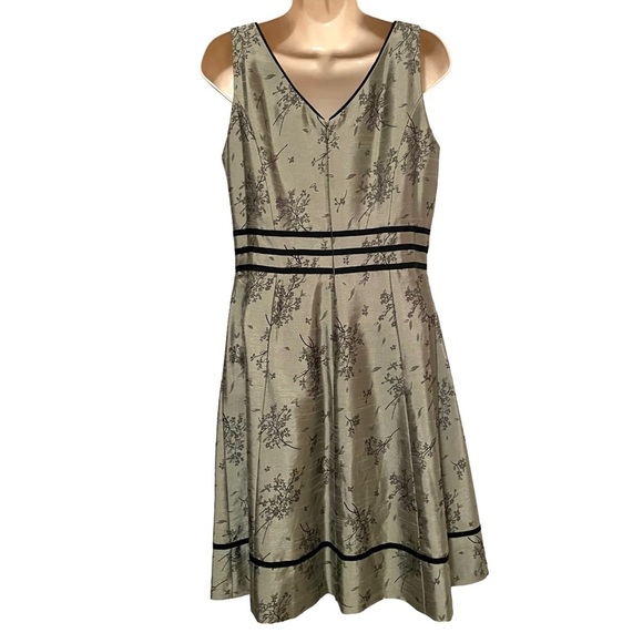 Vintage Positive Attitude Women’s Floral Dress Midi Fit and Flare Size 10 Lined - Picture 9 of 11